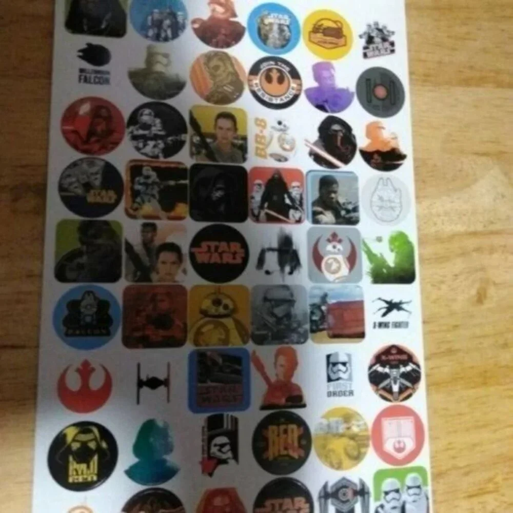 STAR WARS STICKERS-2 BOOKS= 432 STICKERS- NEW